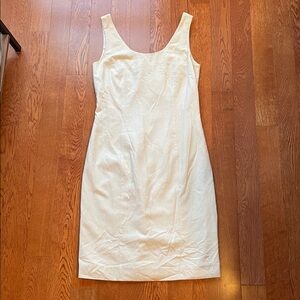 Georgiou Studios Silk Cream Sheath Dress Size 2